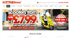 Desktop Screenshot of directbikes.co.uk